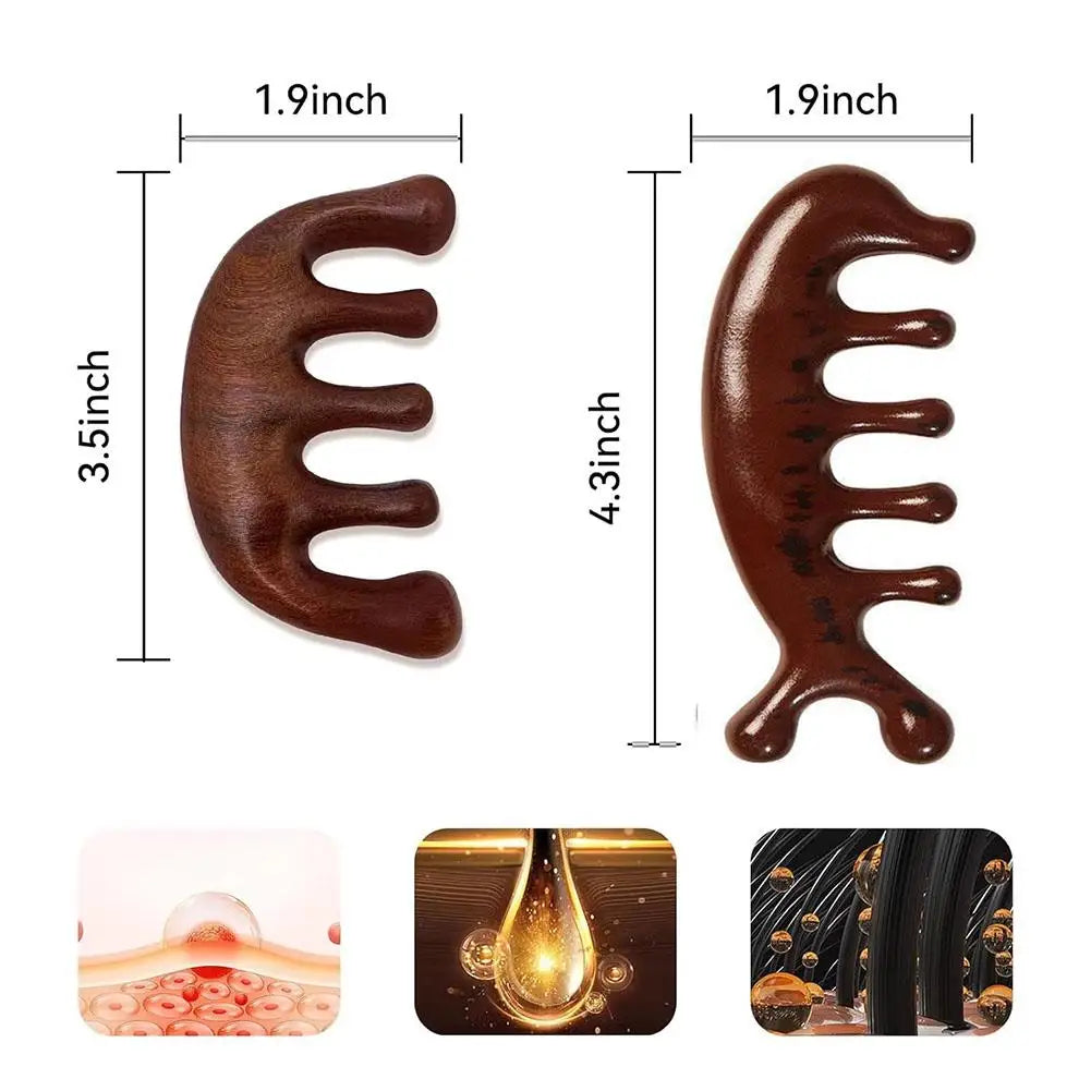 Gua Sha Massage Comb, Head and Face Scalp.